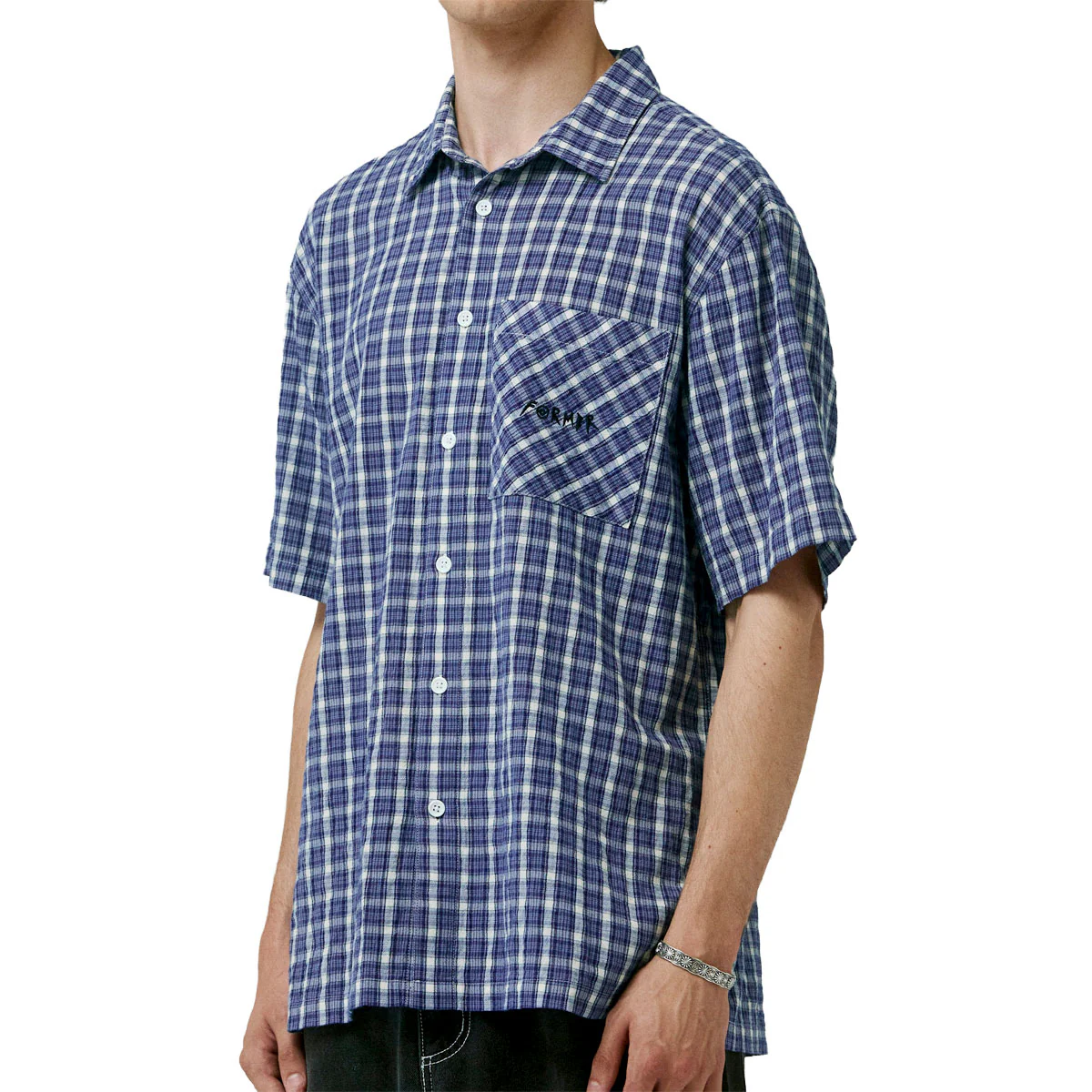 Former Manners Check Shirt - Vintage Navy - Image 3
