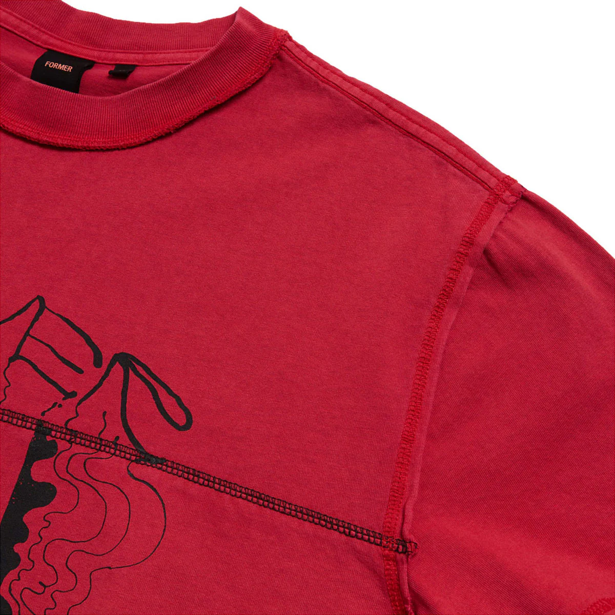 Former Oscillation T-Shirt - Washed Cherry - Image 3