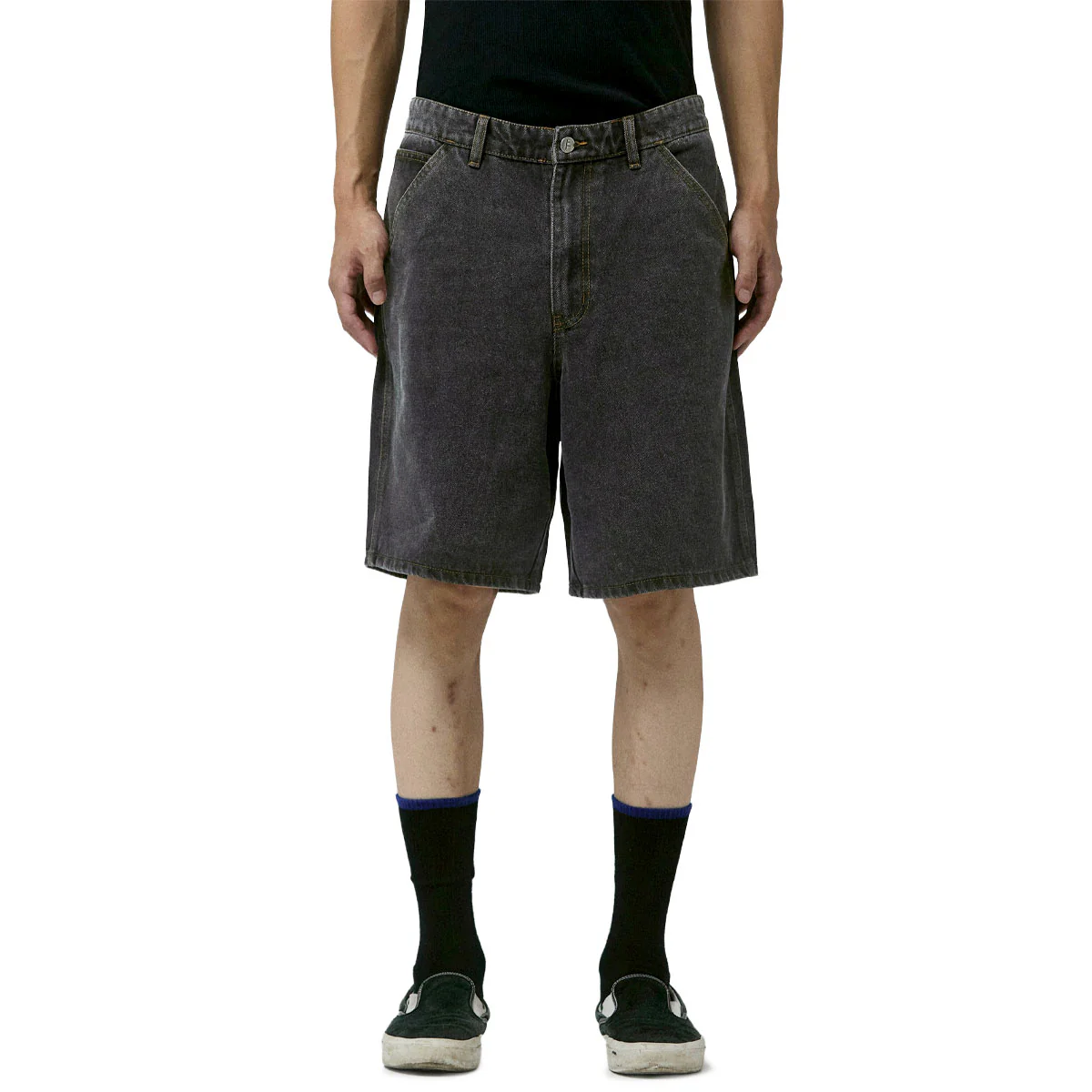Former Reynolds 21 Denim Walk Shorts - Washed Black II - Image 4