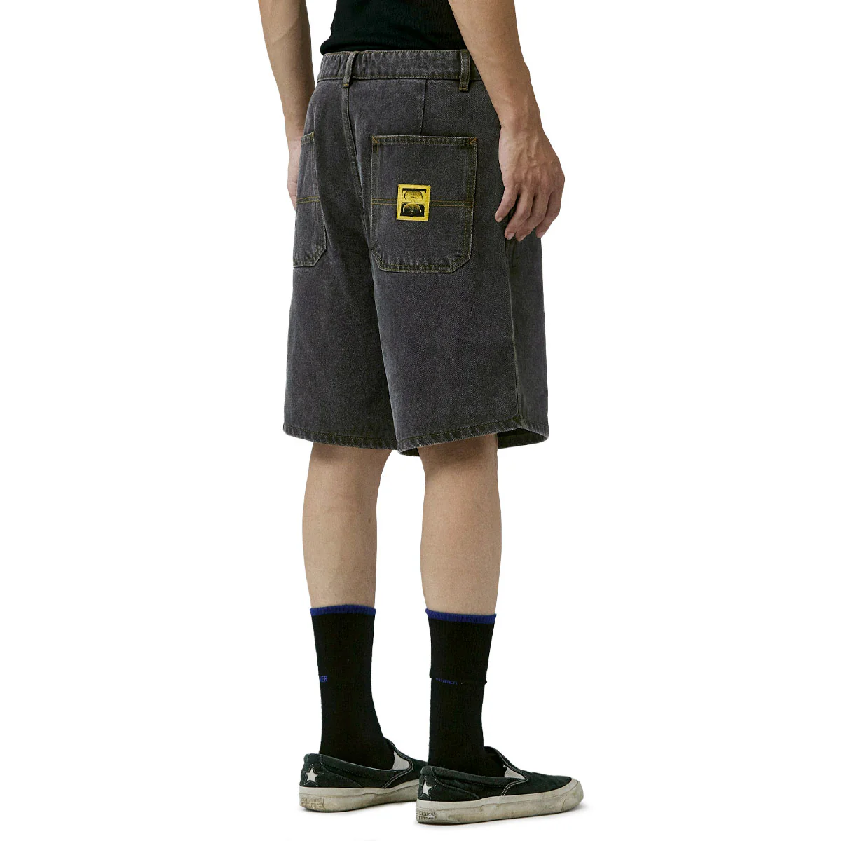 Former Reynolds 21 Denim Walk Shorts - Washed Black II - Image 5