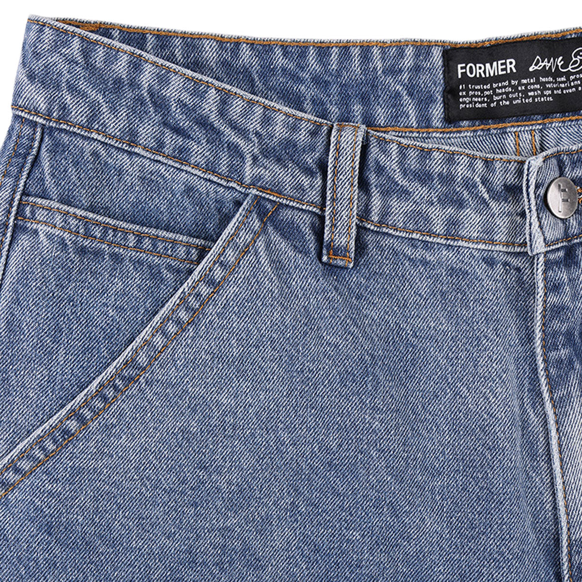 Former Reynolds 21 Slack Denim Walk Shorts - Washed Blue - Image 5