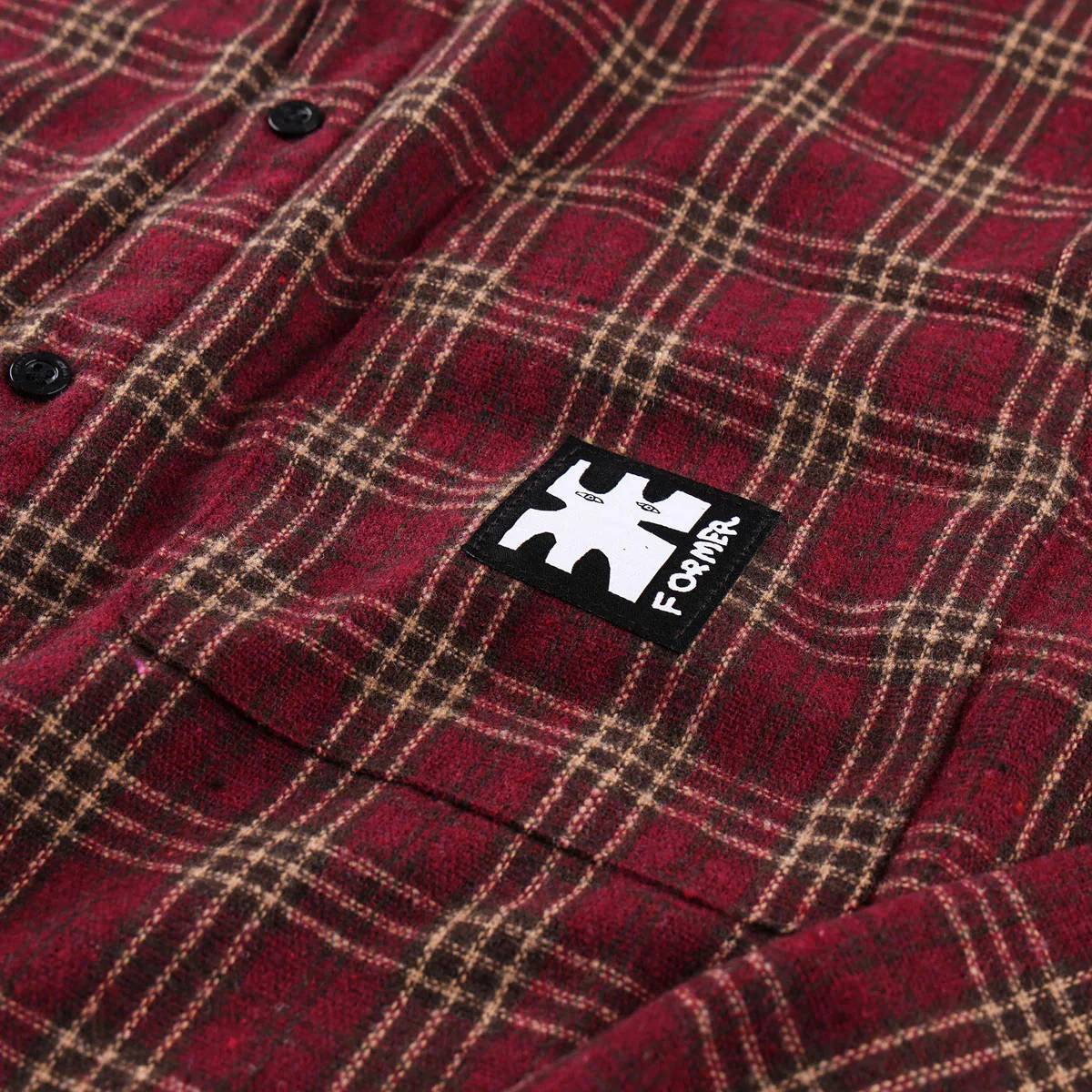 Former Reynolds Flannel Long Sleeve Shirt - Red - Image 3