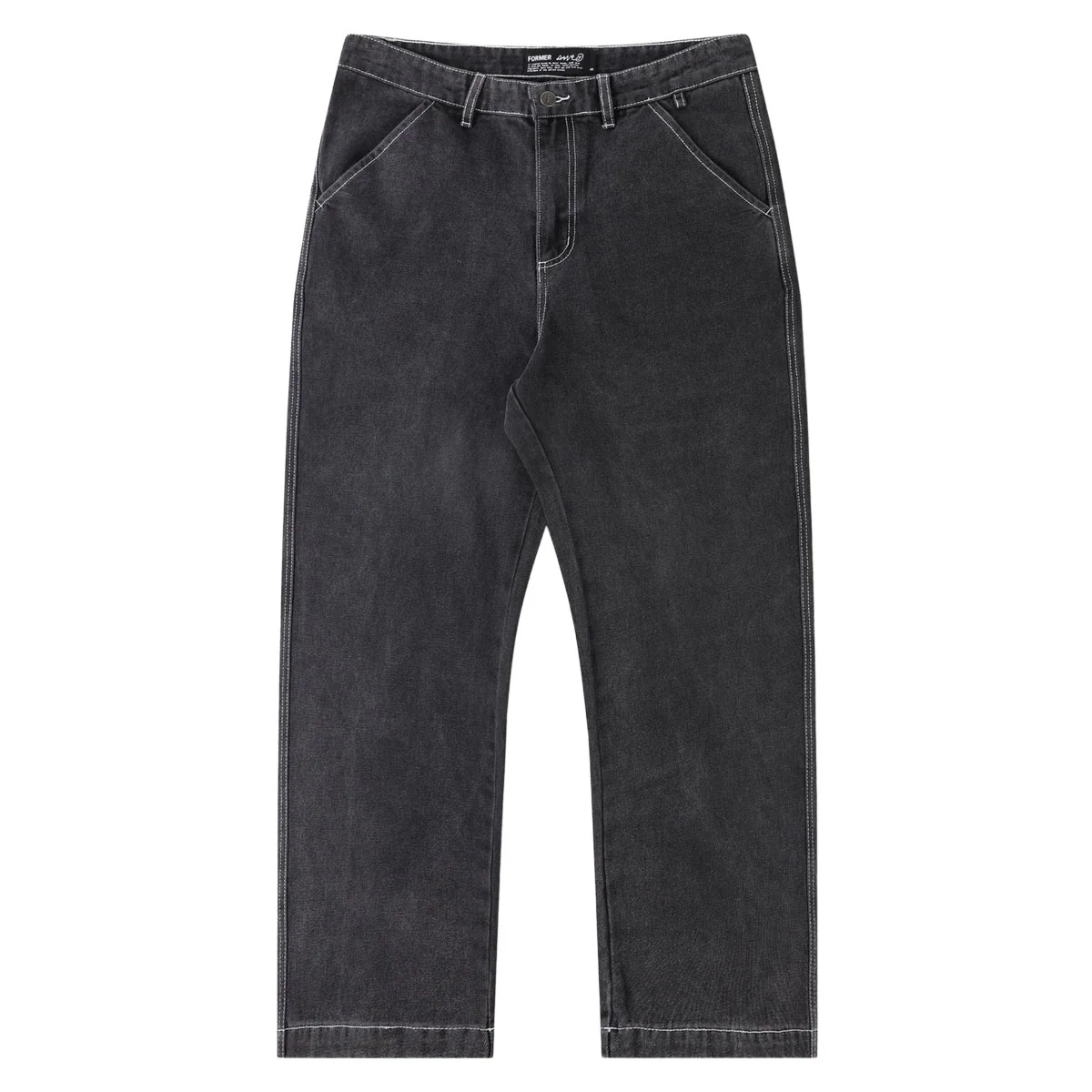 Former Reynolds Flatline Denim Jeans - Washed Black - Image 4