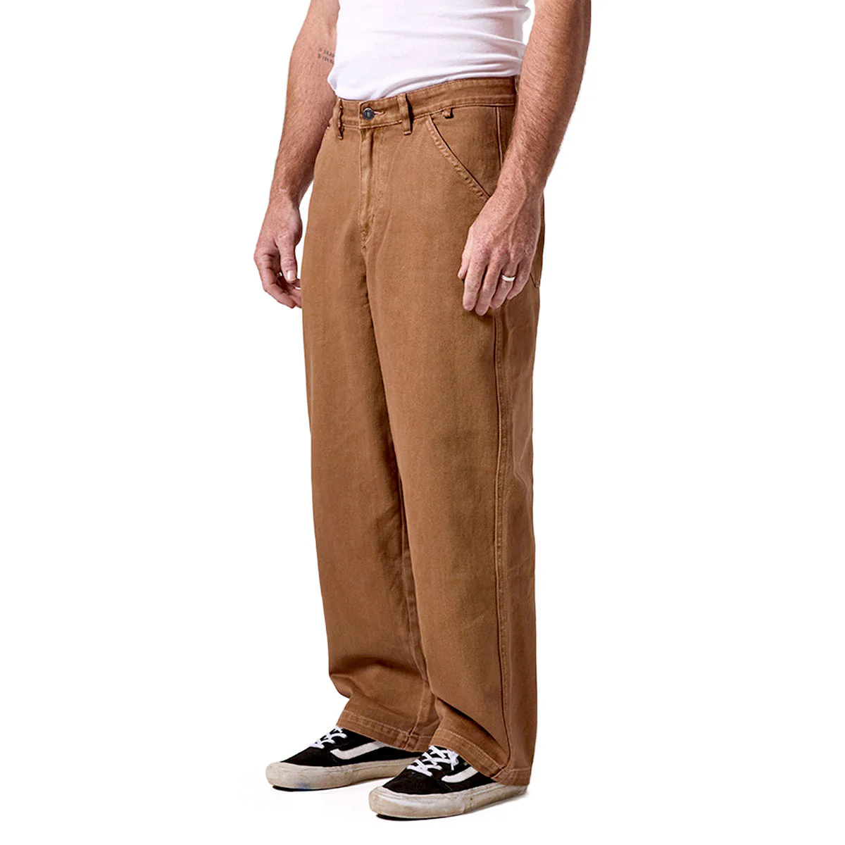 Former Reynolds Overdye Denim Jeans - Washed Brown - Image 4