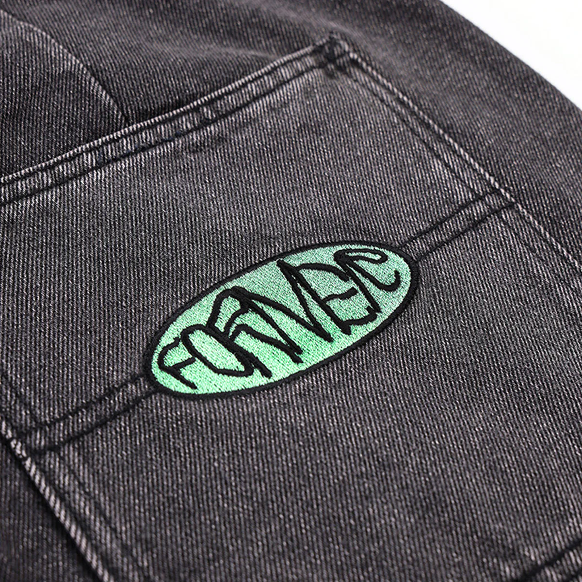 Former Reynolds Slack Denim Jeans - Washed Black - Image 3