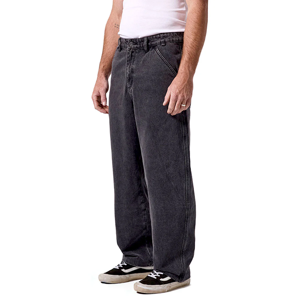 Former Reynolds Slack Denim Jeans - Washed Black - Image 4