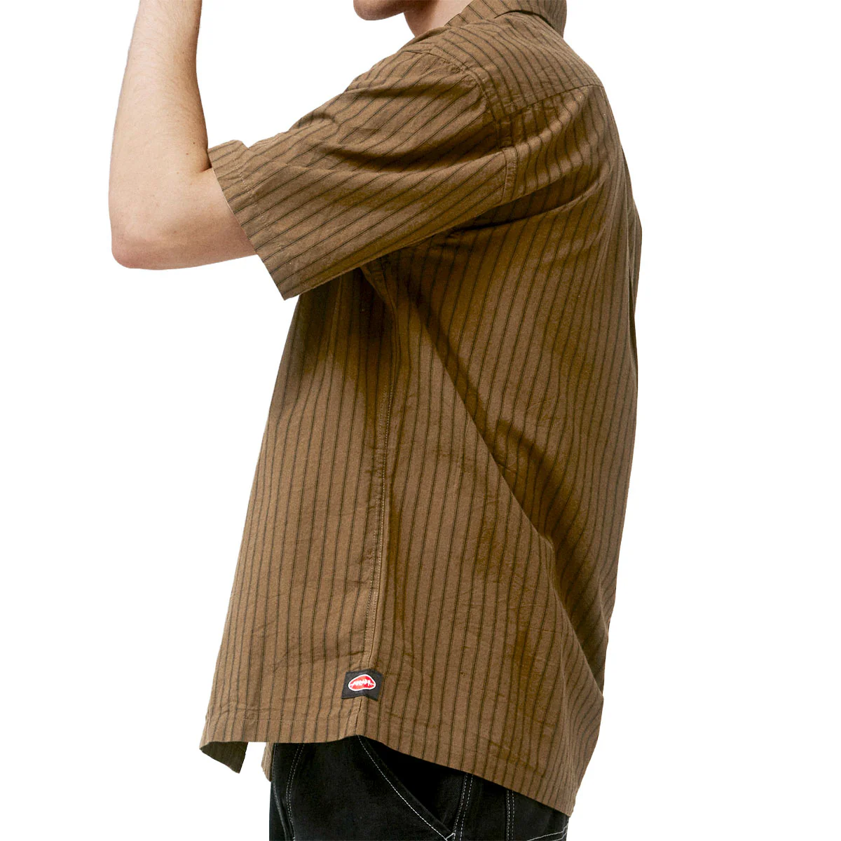 Former Reynolds Stripe Shirt - Bark - Image 3