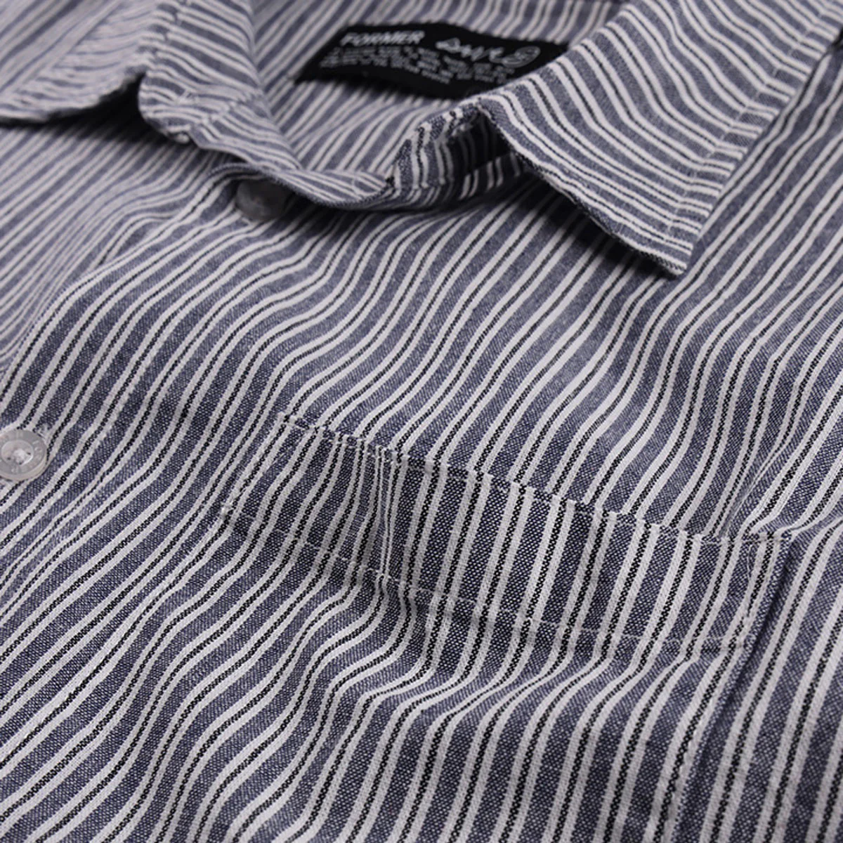 Former Reynolds Stripe Shirt - Bone/Navy - Image 3