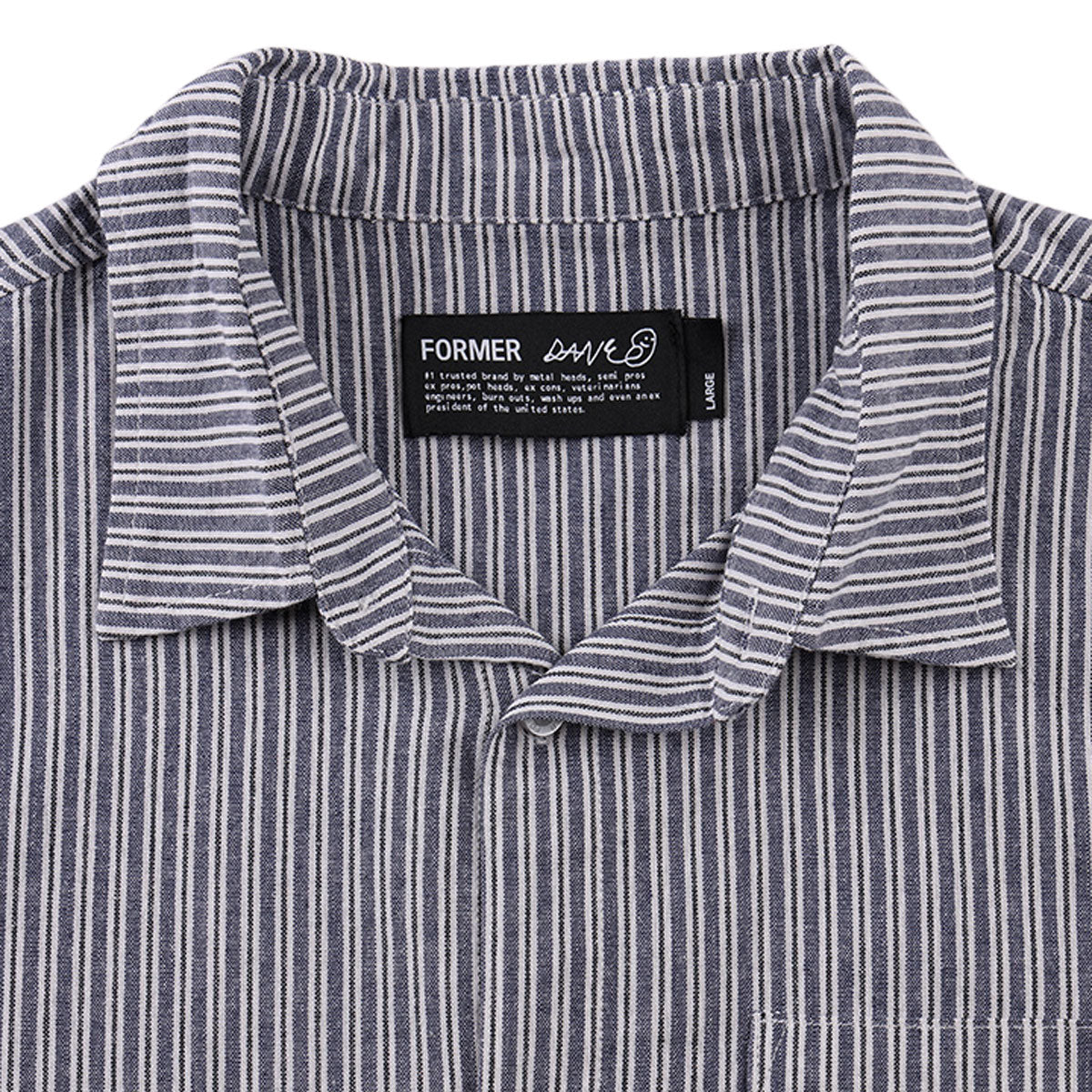 Former Reynolds Stripe Shirt - Bone/Navy - Image 4