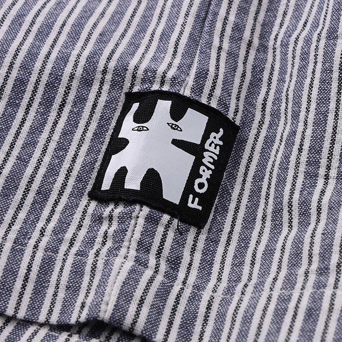 Former Reynolds Stripe Shirt - Bone/Navy - Image 5