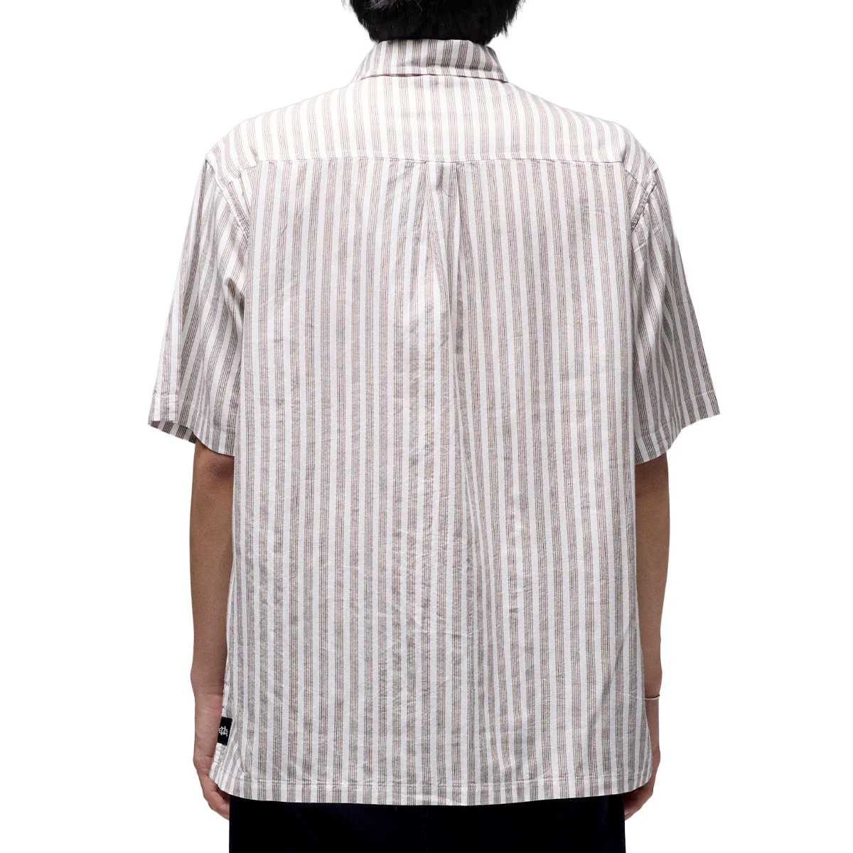 Former Reynolds Stripe Shirt - Choc - Image 2
