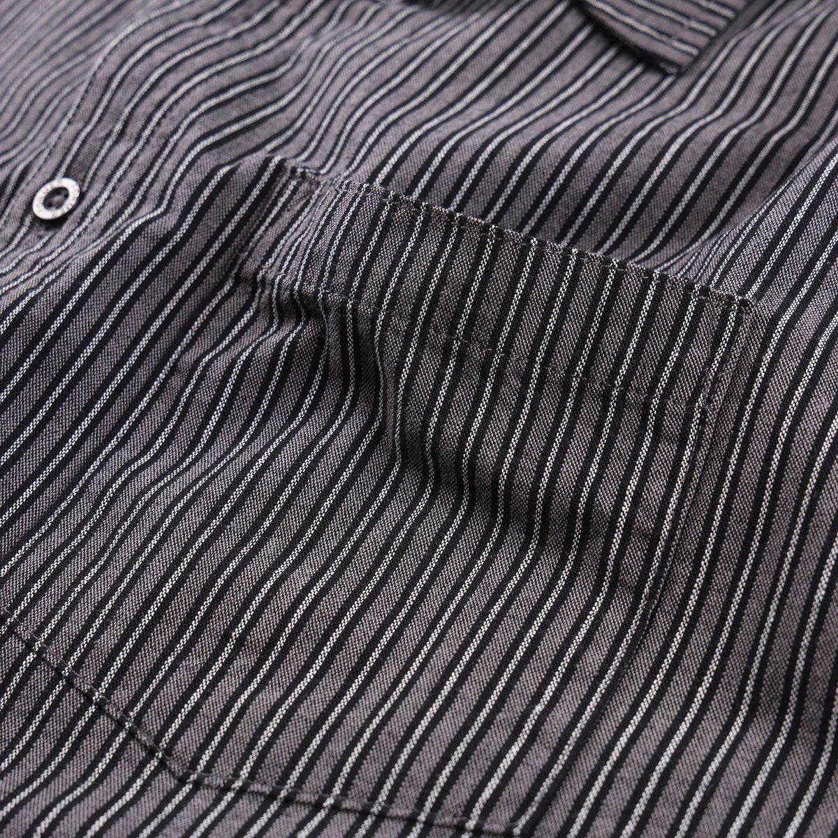 Former Reynolds Stripe Shirt - Worn Black - Image 3