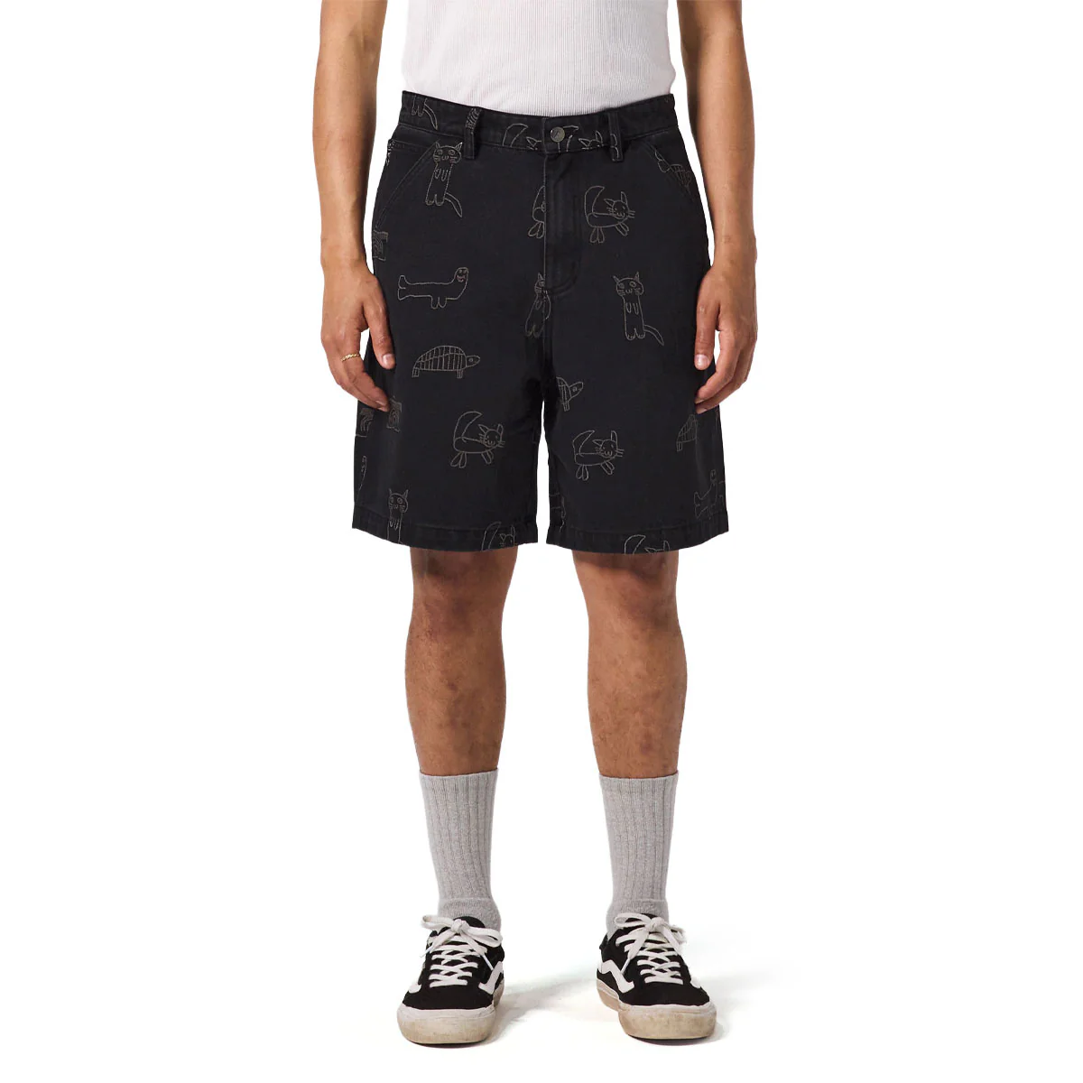 Former Reynolds Yardage Denim 21 Walk Shorts - Washed Black - Image 3