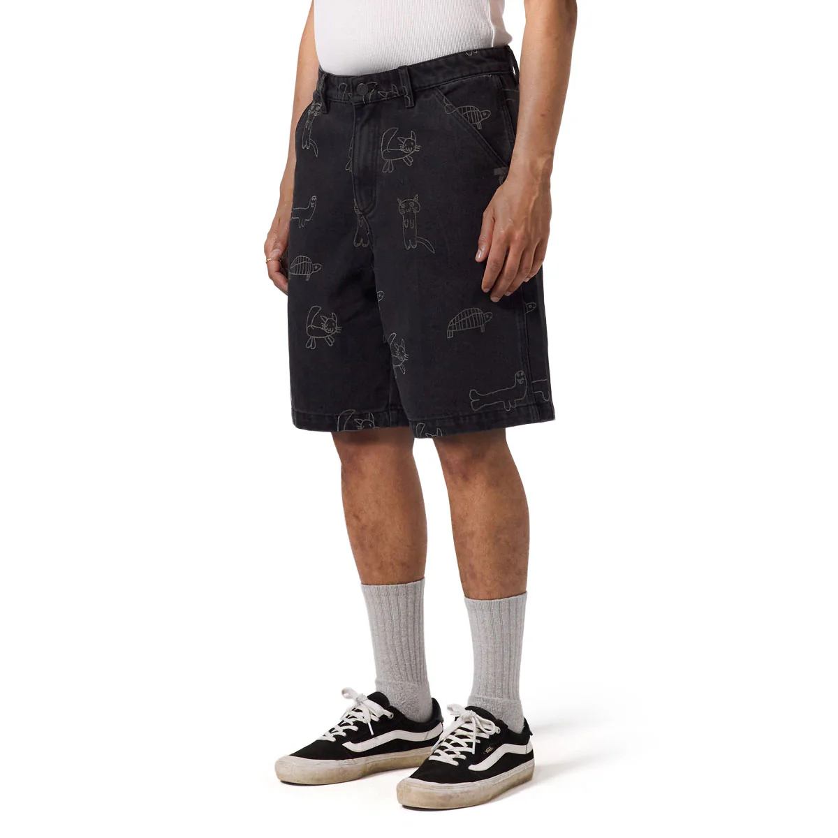 Former Reynolds Yardage Denim 21 Walk Shorts - Washed Black - Image 5