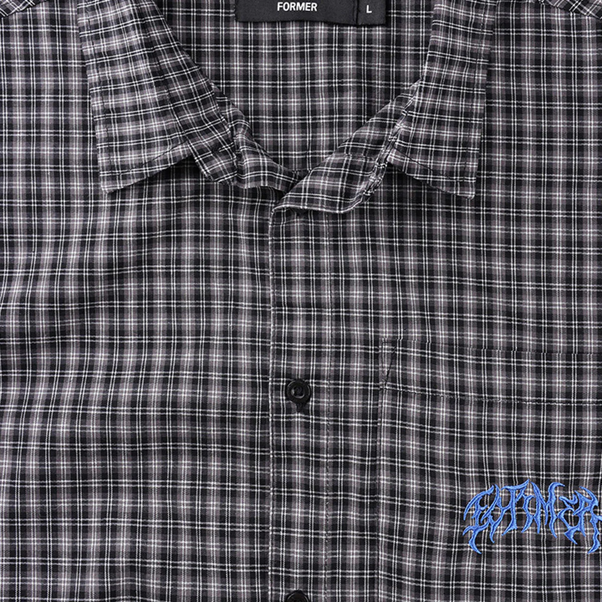 Former Vivian Check Shirt - Worn Black - Image 4