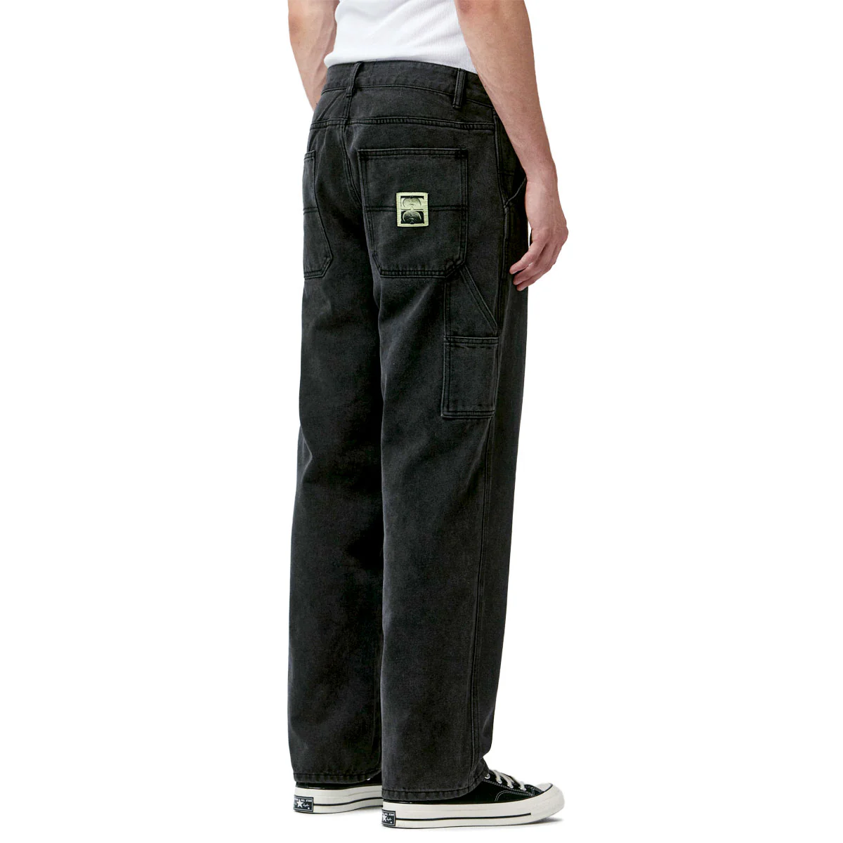 Former VT Distend Denim Carpenter Pants - Washed Black - Image 2