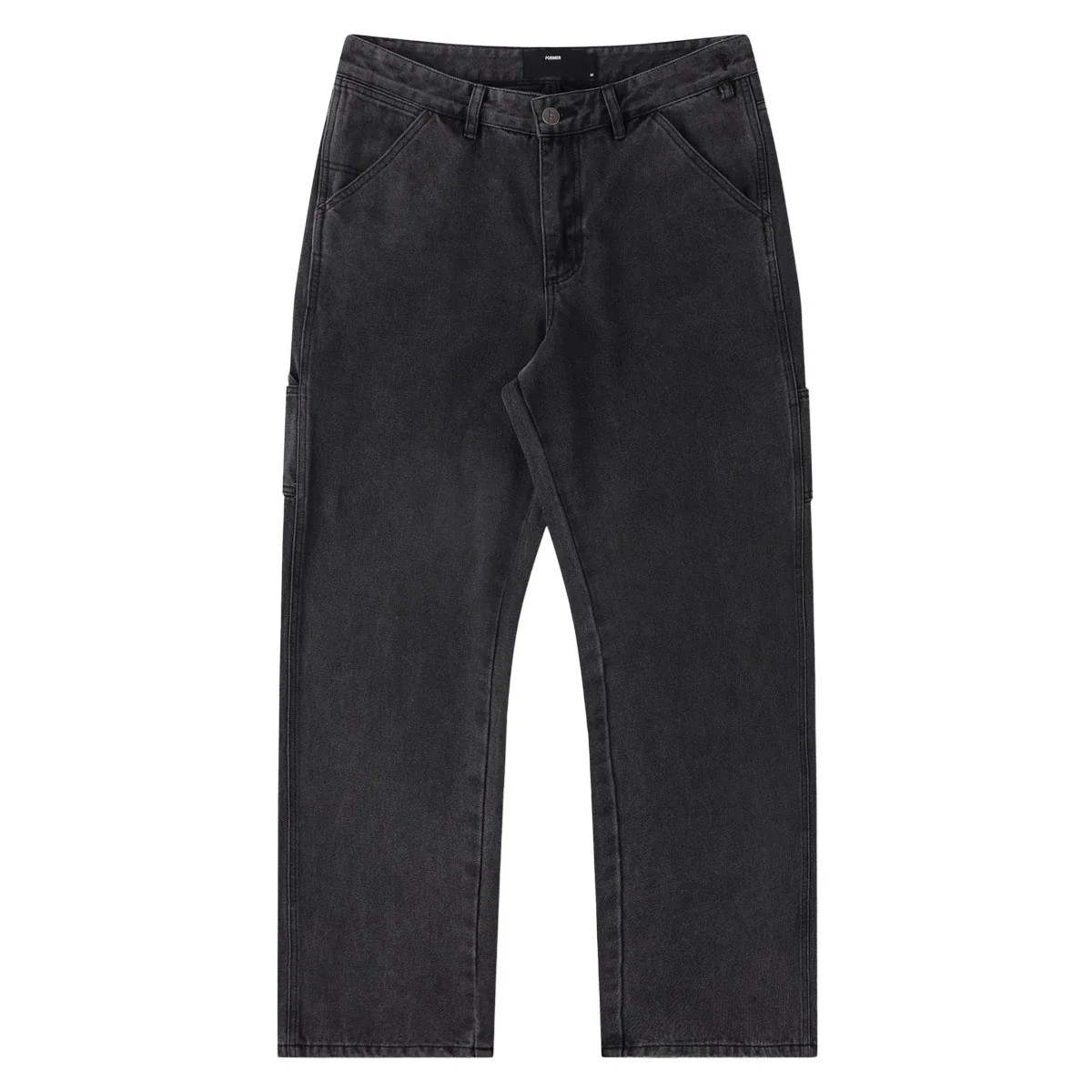 Former VT Distend Denim Carpenter Pants - Washed Black - Image 4
