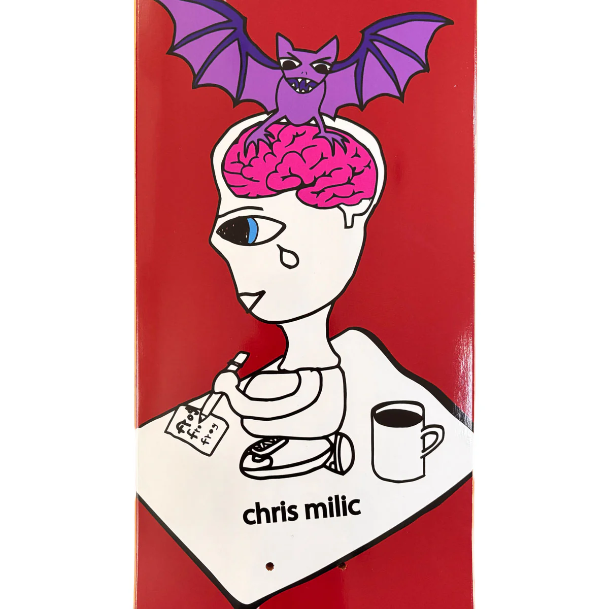 Frog Bat Brain Chris Milic Skateboard Complete - 8.60" - Image 3