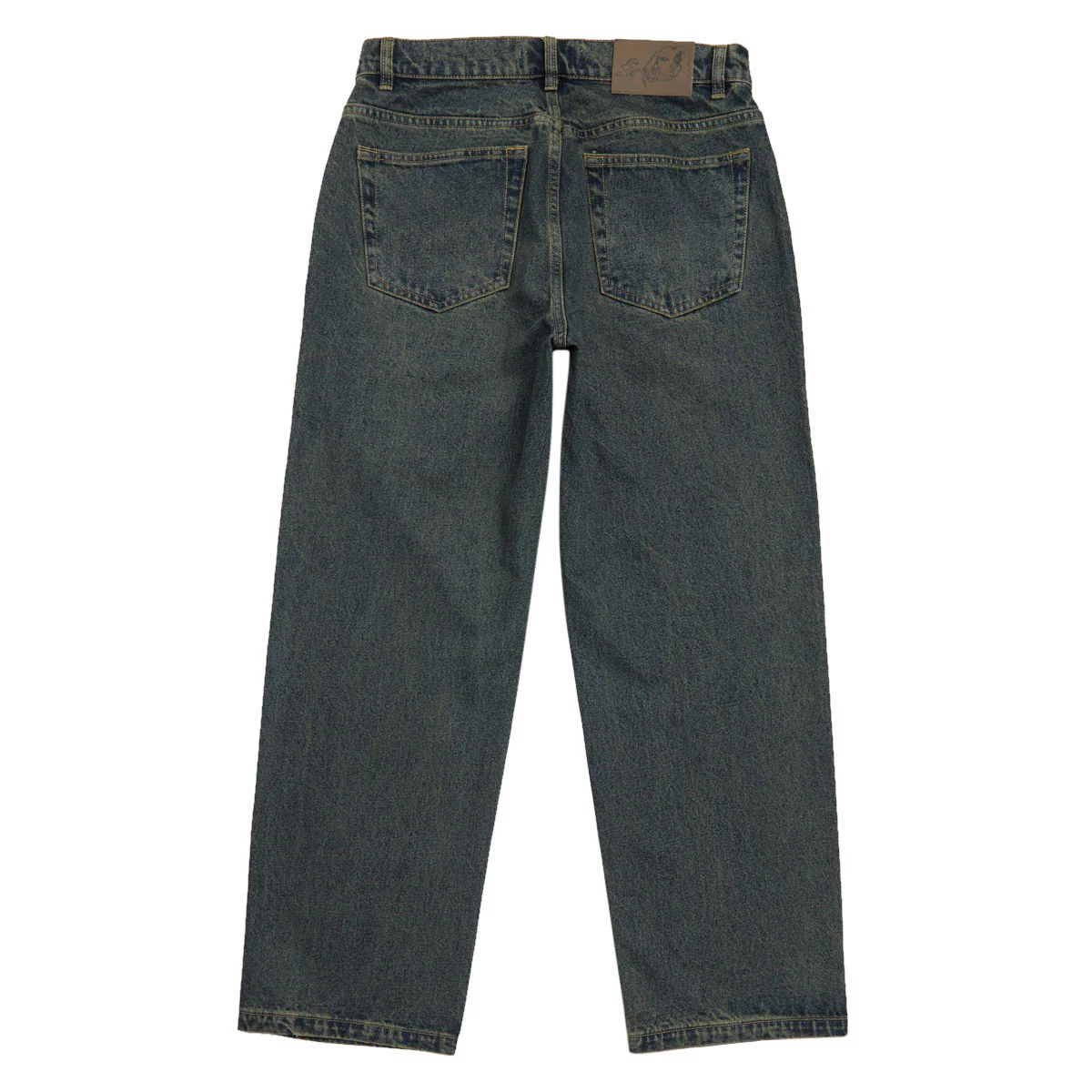 Frog Five Pocket Denim Jeans - Green Wash - Image 2