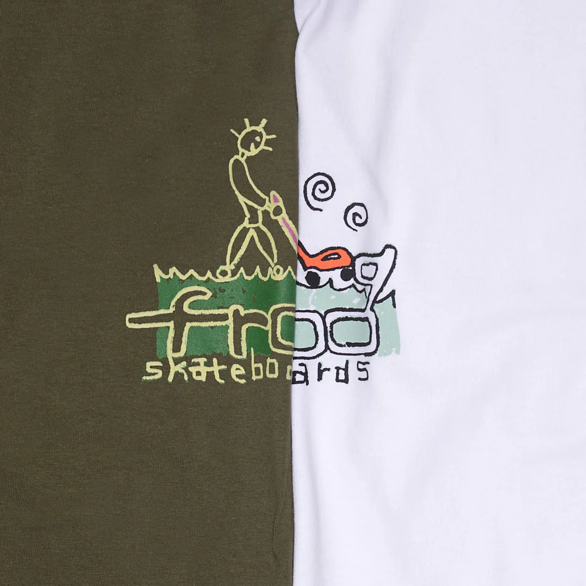 Frog Lawn Mower Man T-Shirt - White - Image 2