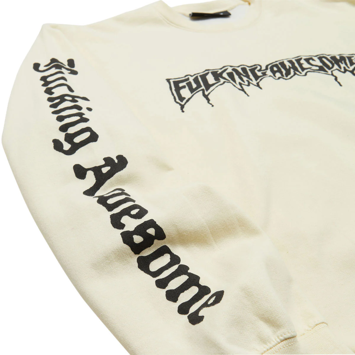 Fucking Awesome Logo Test Print Sweatshirt - Cream - Image 2
