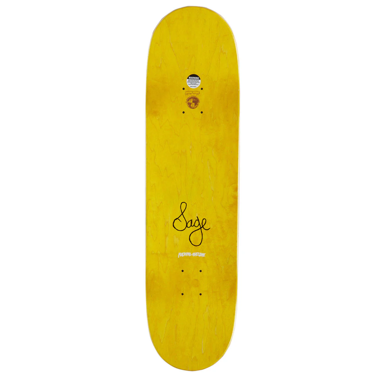 Fucking Awesome Sage Elsesser Hair Split Shape 2 Skateboard Deck - 8.38" - Image 2