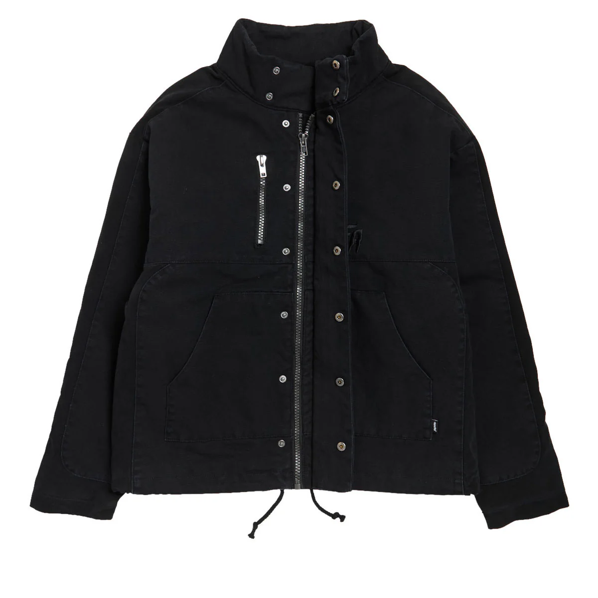 Fucking Awesome Waxed Puffer Jacket - Black - Image 4