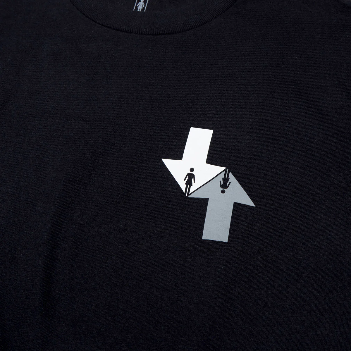 Girl Dual Directional T-Shirt - Black - Image 2