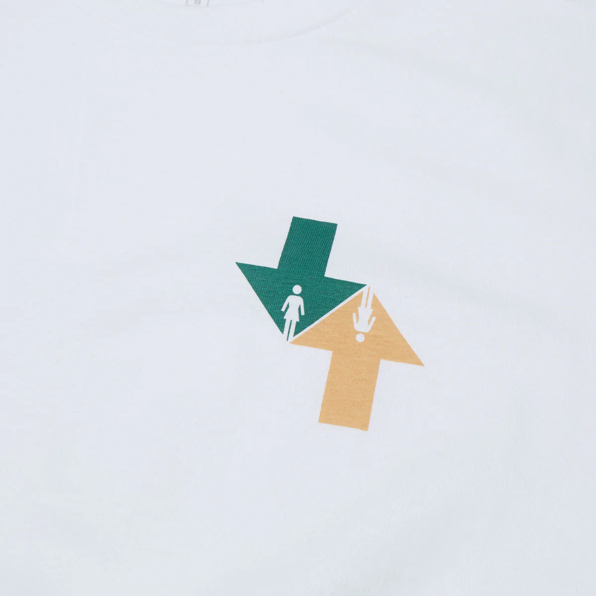 Girl Dual Directional T-Shirt - White - Image 2