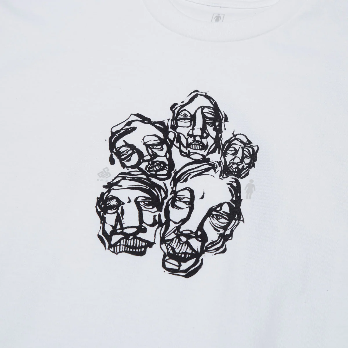 Girl Faces T-Shirt - White - Image 2