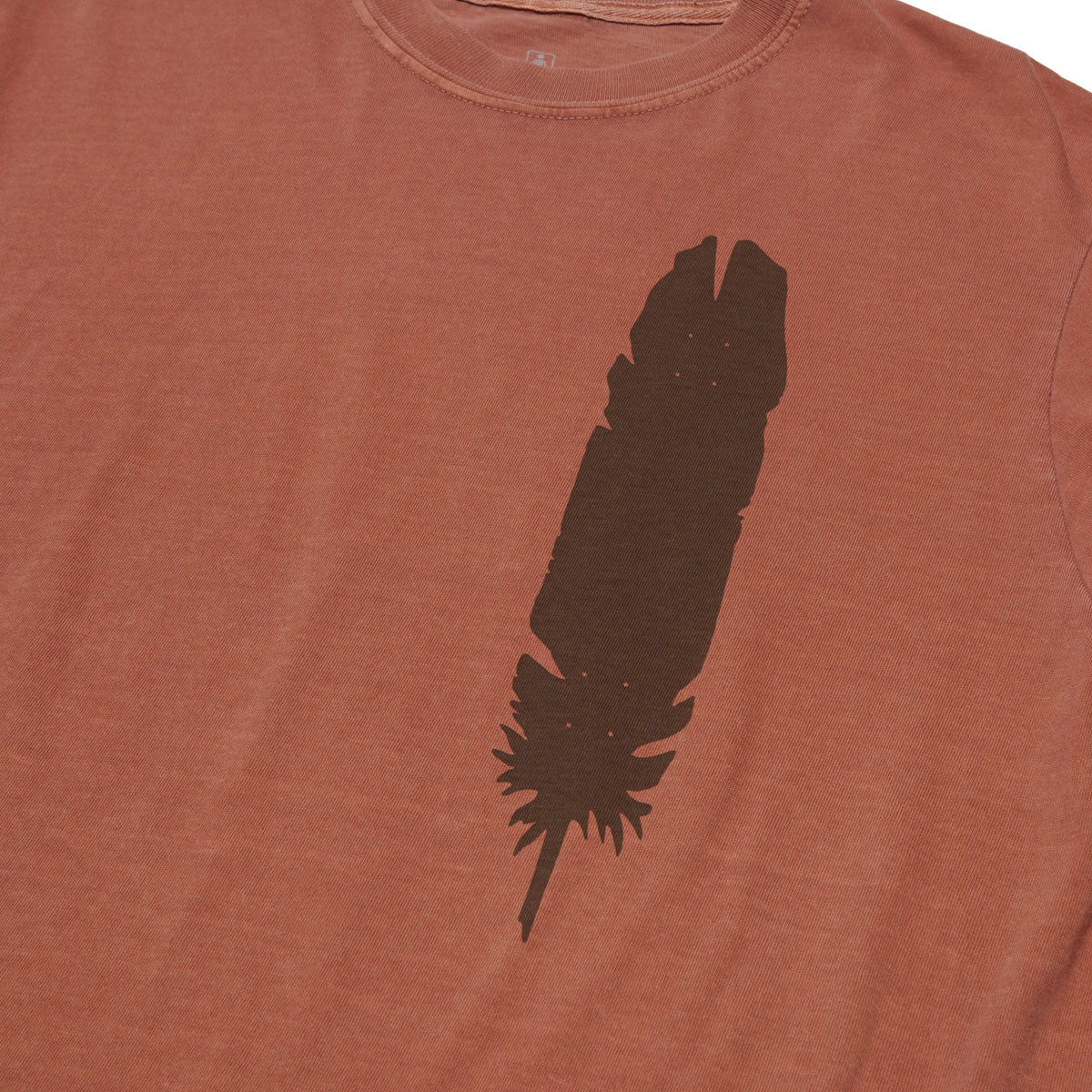 Girl Feather T-Shirt - Saddle - Image 2