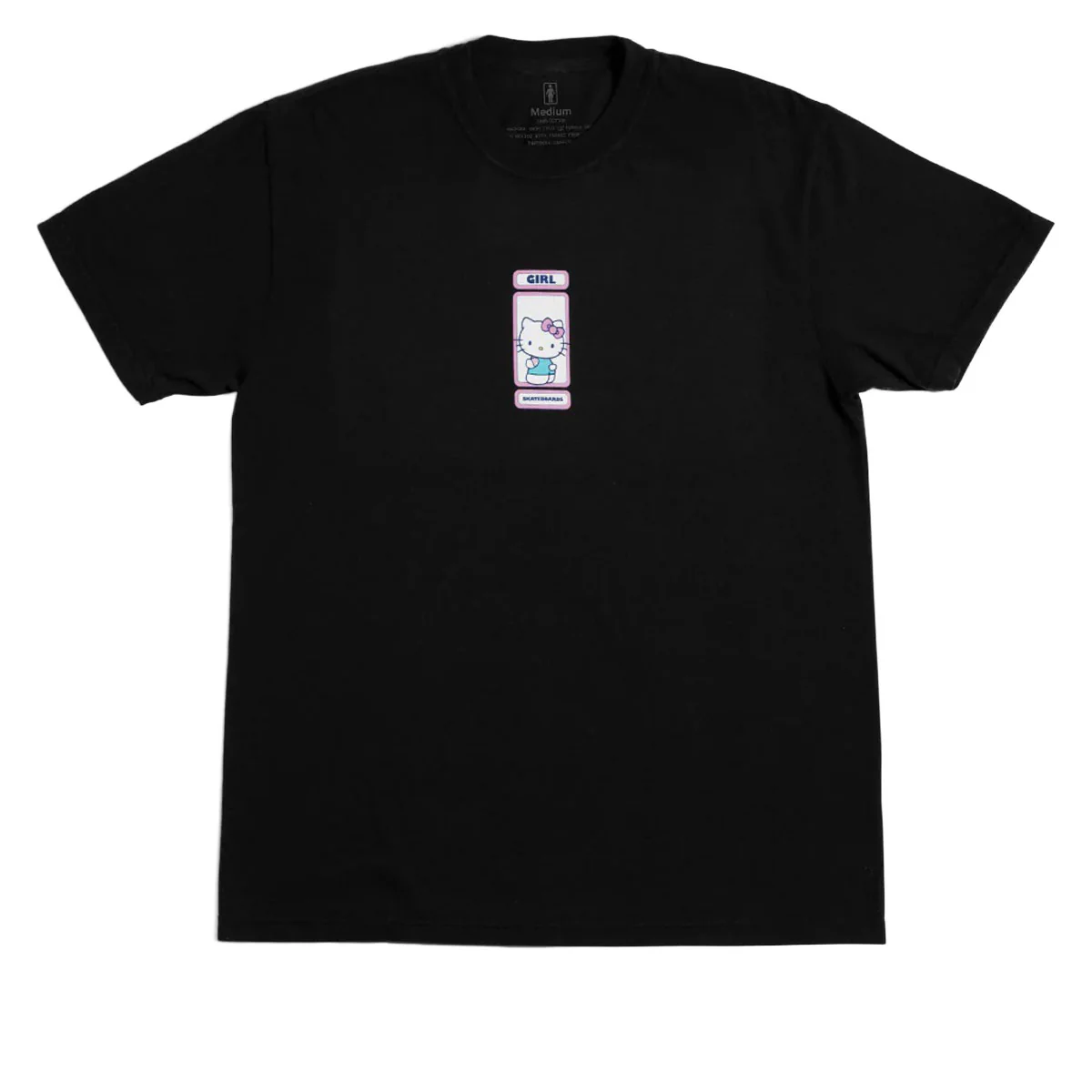 Girl x Hello Kitty Rainbow Circle T-Shirt - Black - Image 2
