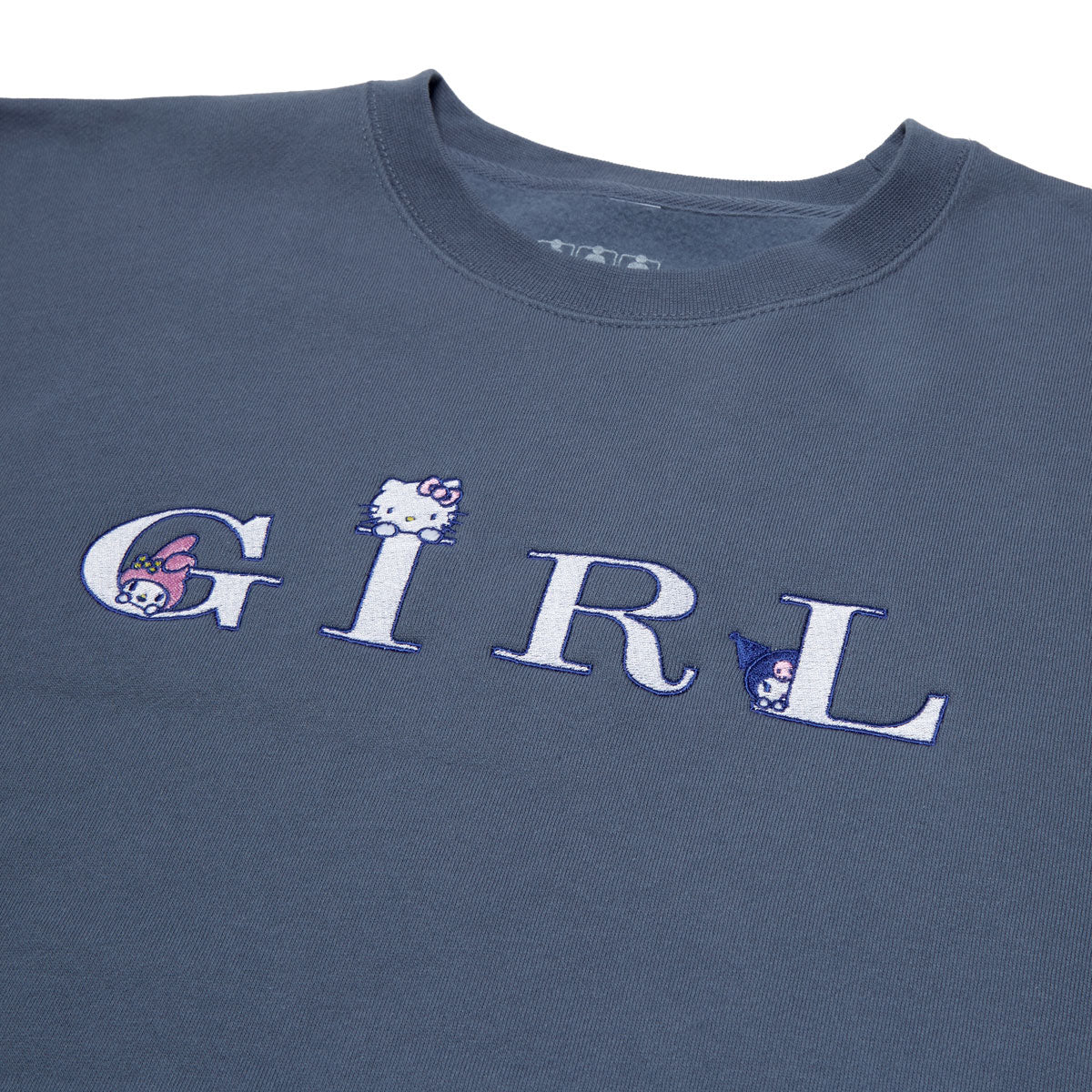 Girl x Hello Kitty Rainbow Serif Kitty Sweatshirt - Storm - Image 2
