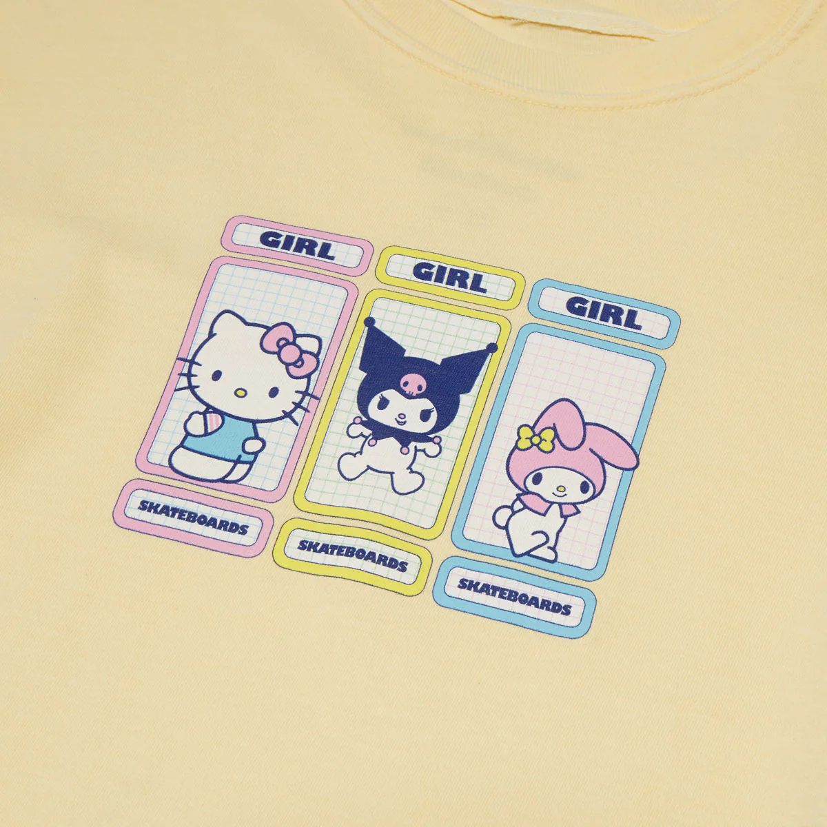 Girl x Hello Kitty Rainbow Triple OG T-Shirt - Yellow - Image 2