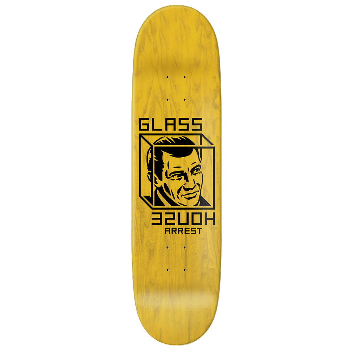 Glass House House Arrest Death Skateboard Complete - Metallic Silver - 8.375" - Image 2