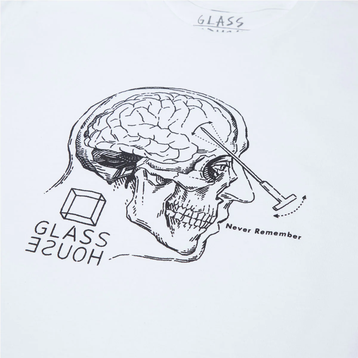 Glass House Lobotomy T-Shirt - White - Image 2