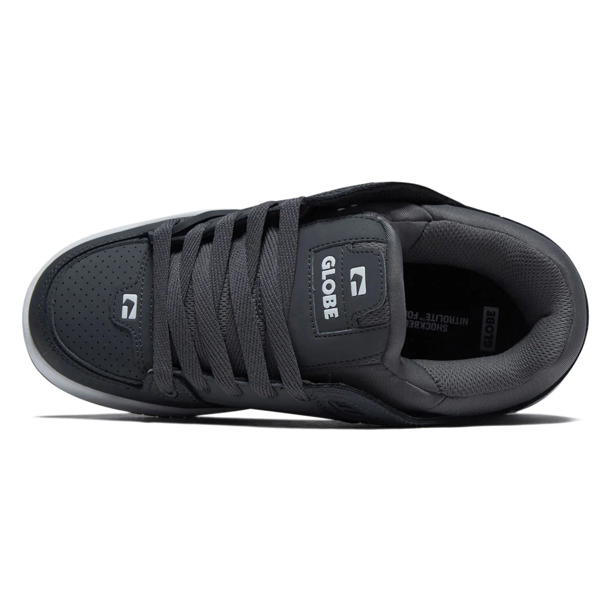 Globe Fusion Shoes - Charcoal/White - Image 3