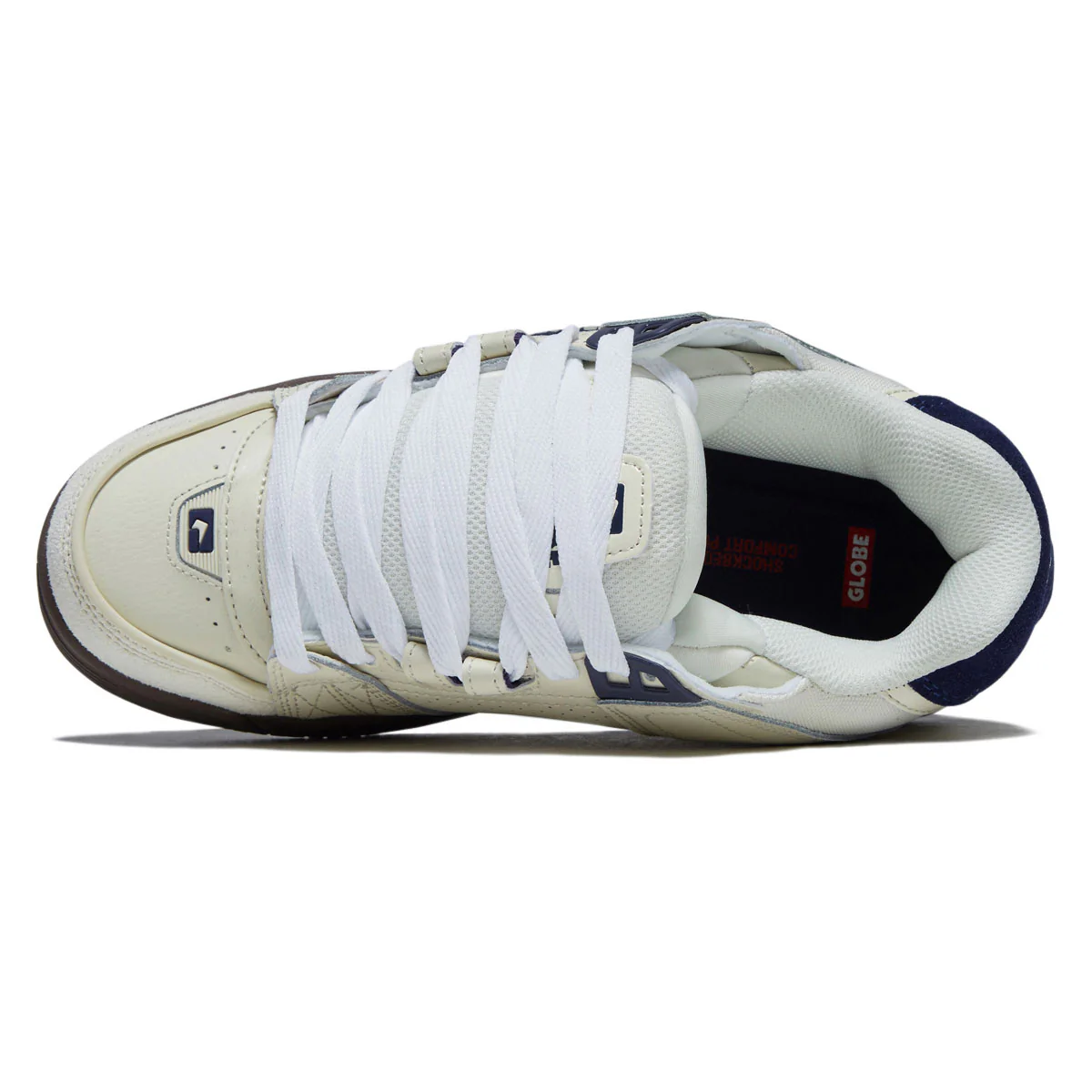 Globe Sabre Shoes - Antique White/Blue - Image 3