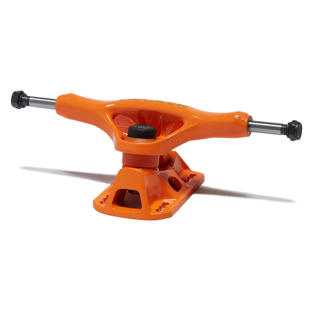 Grind King Locker Skateboard Trucks - Orange - 8.25" - Image 2