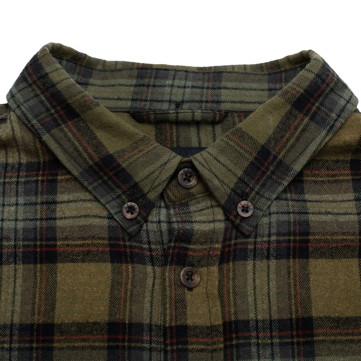 GX1000 Long Sleeve Button Down Flannel Shirt - Green - Image 3