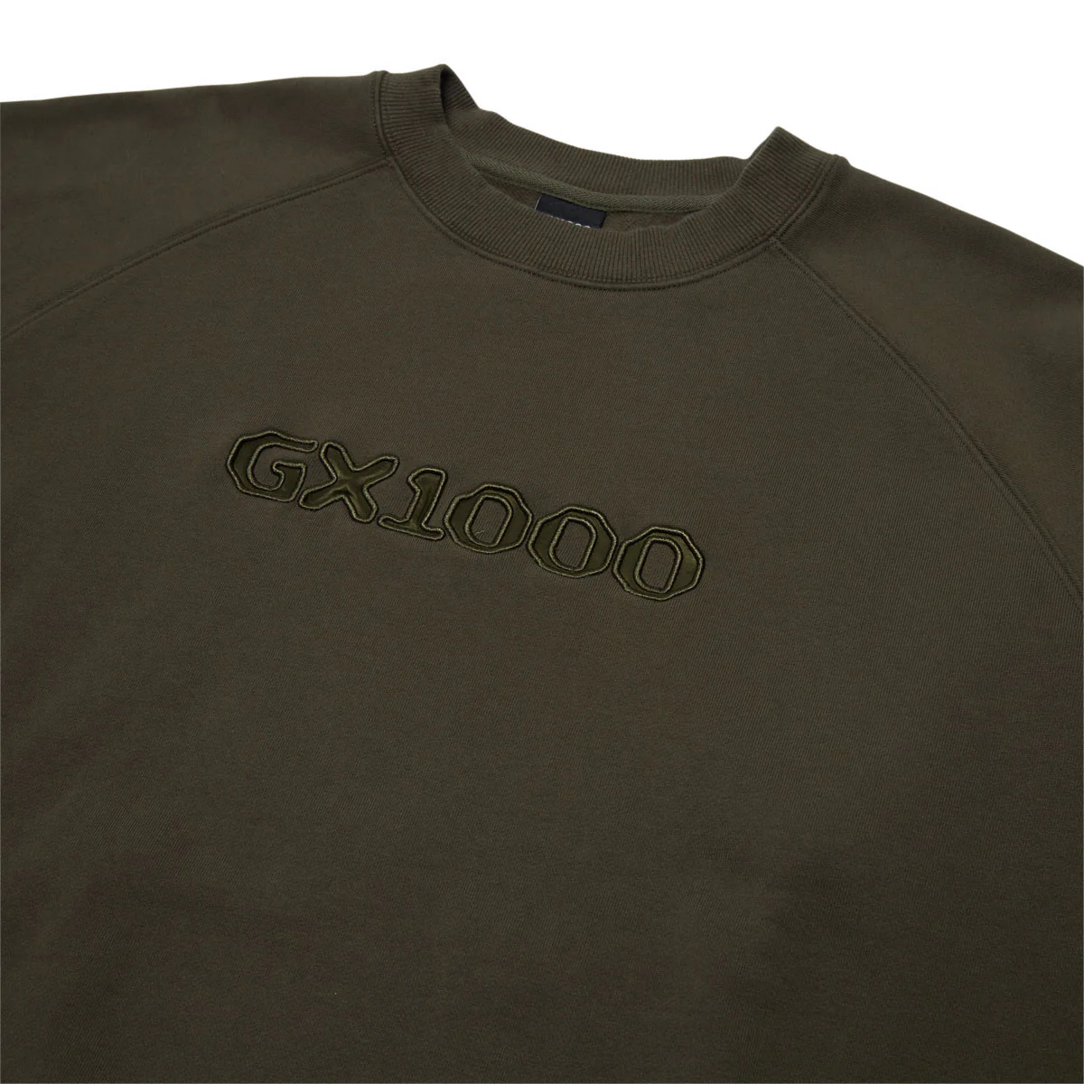 GX1000 OG Logo Crewneck Sweatshirt - Military Green - Image 2