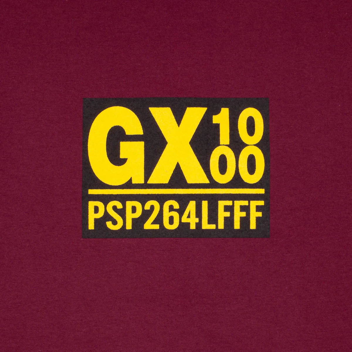 GX1000 PSP T-Shirt - Burgundy/Yellow Font - Image 2