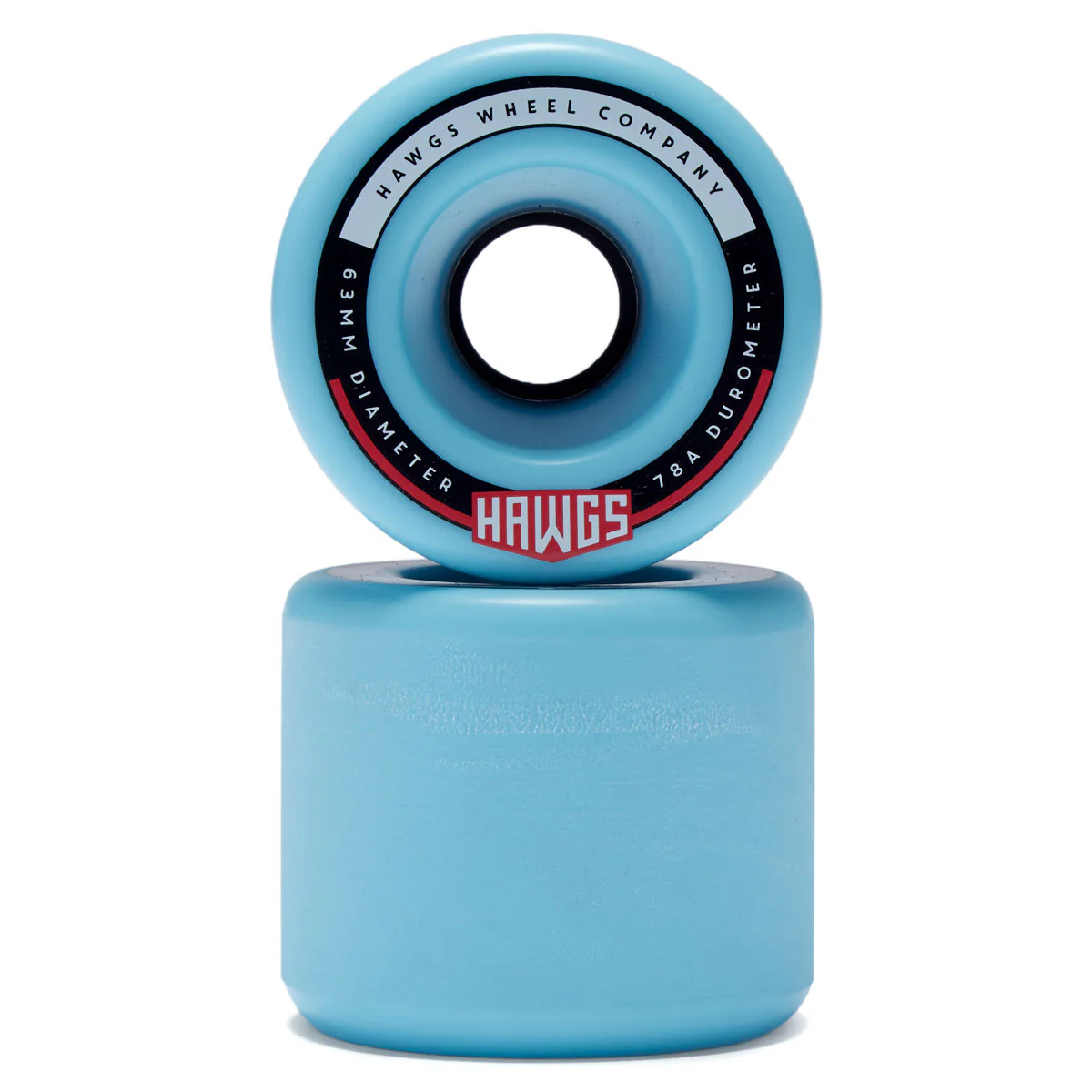 Hawgs Fatty 78a Stone Ground Longboard Wheels - Blue - 63mm - Image 2