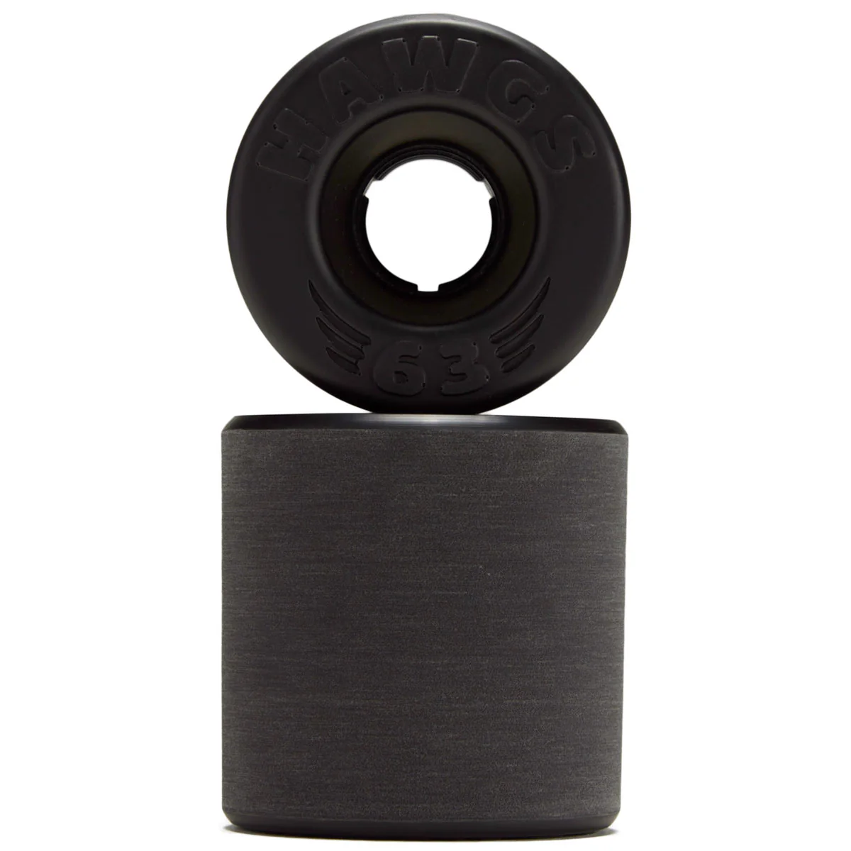 Hawgs Doozies 78a Stone Ground Longboard Wheels - Black - 63mm - Image 2