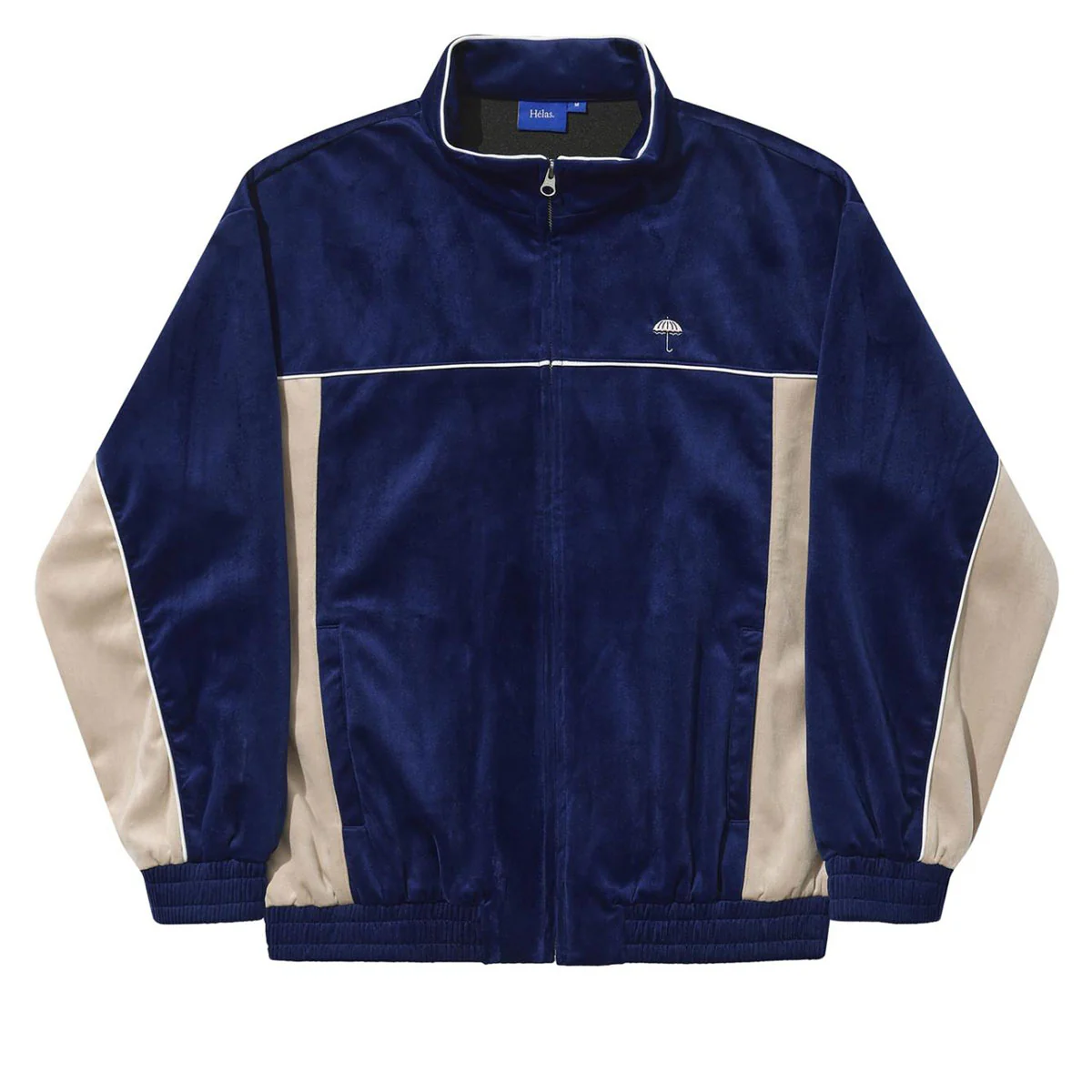Helas Donny Tracksuit Jacket - Navy/Beige - Image 4