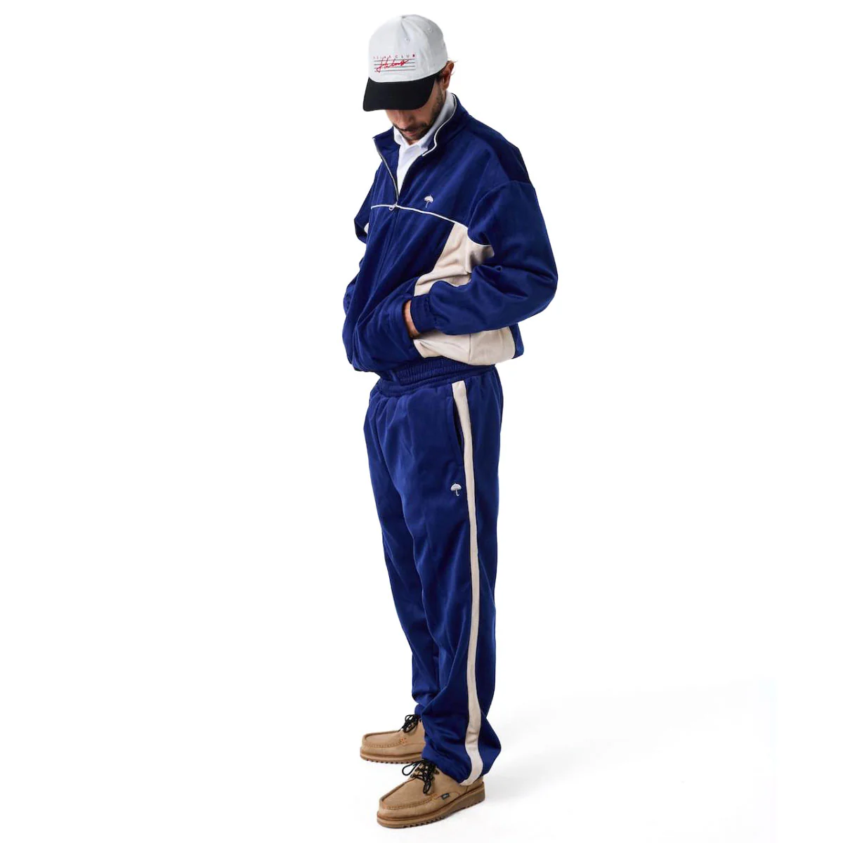 Helas Donny Tracksuit Pants - Navy/Beige - Image 6