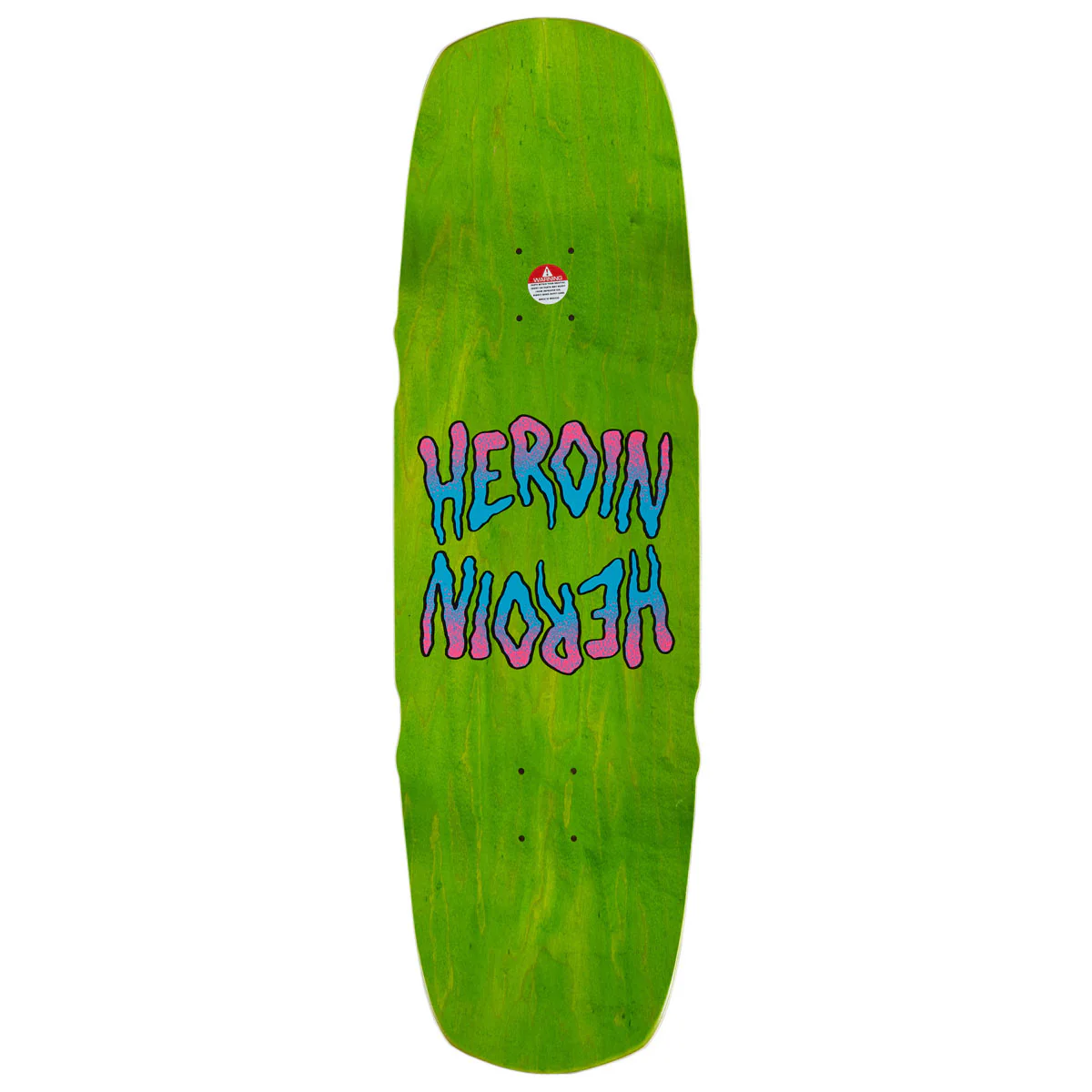 Heroin Seeing Double Mutated Skateboard Deck - Gold - 9.50" - Image 2