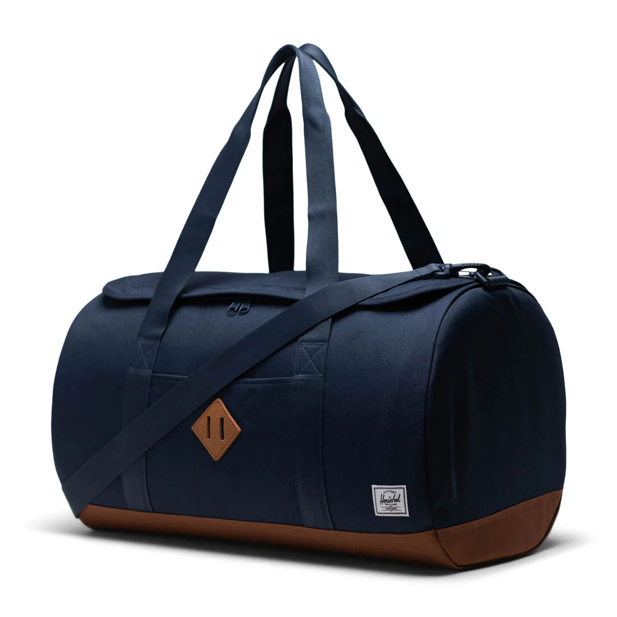 Herschel Supply Heritage Duffle Bag - Navy/Saddle Brown - Image 2