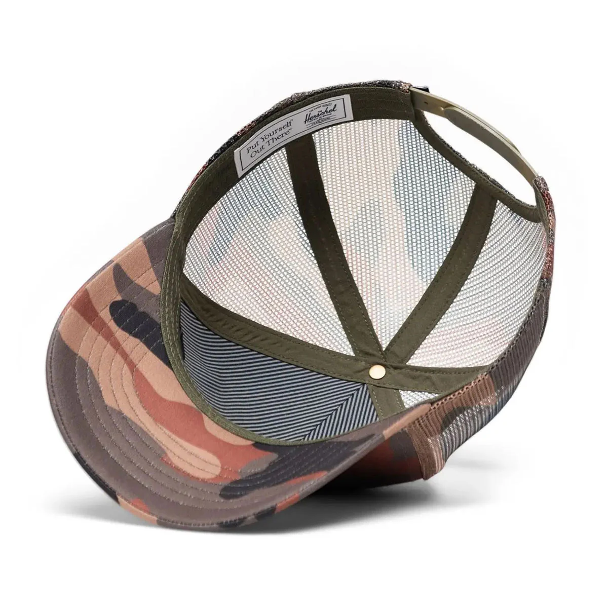 Herschel Supply Whaler Tall Mesh Hat - Double Woodland Camo - Image 3