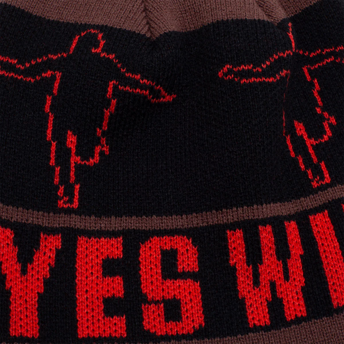 Hockey Eyes Without A Face Beanie - Brown - Image 3